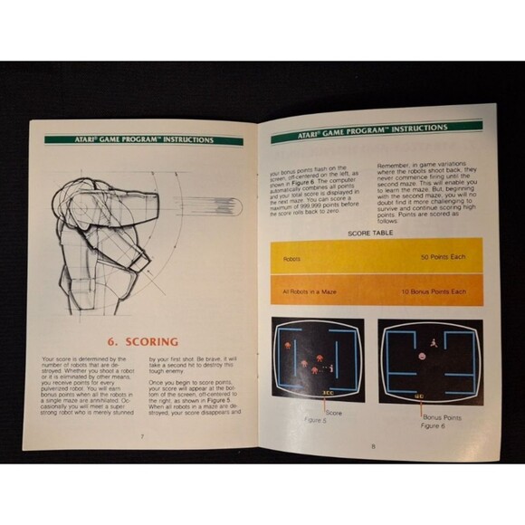 Lot of 2: Battlezone & Berzerk Atari 2600 Manuals Only - Picture 7 of 10